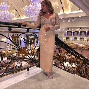 Oleg cassini couture dress